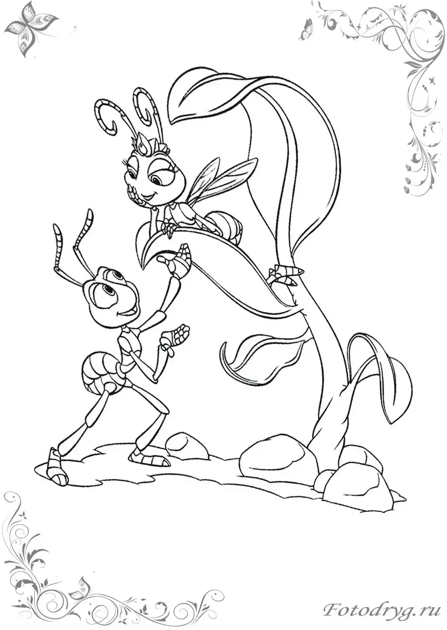 A wie Ameise Coloring