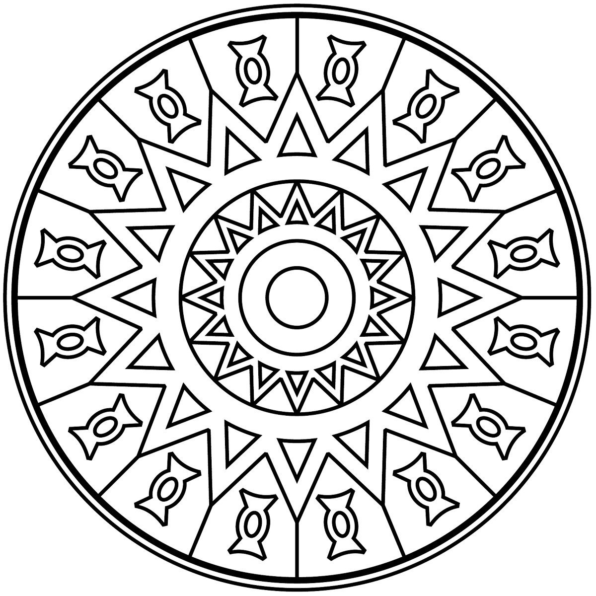 Мантра раскраска