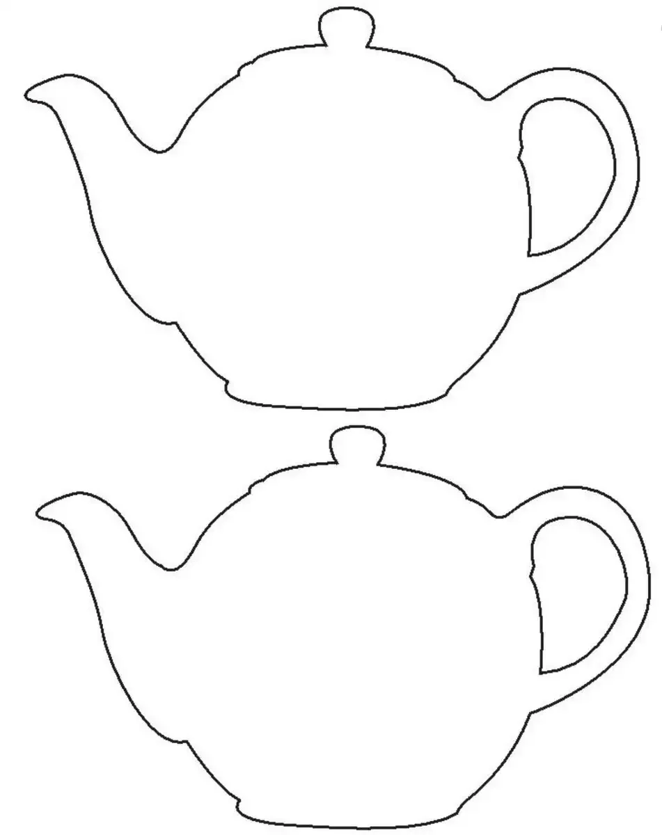 Аппликация чайничек