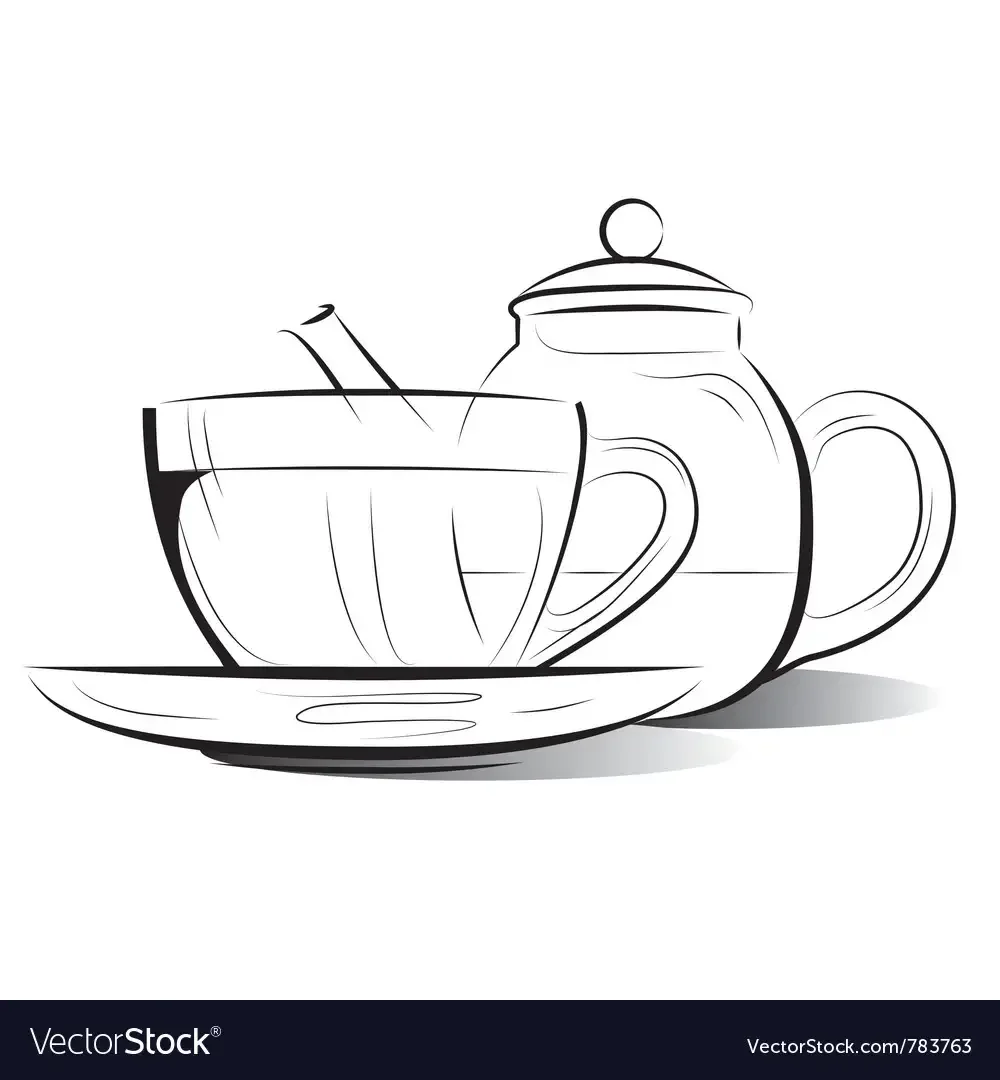 Чашка для чаепития контур