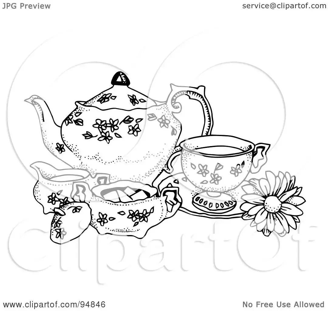 Чай сервиз рисунок