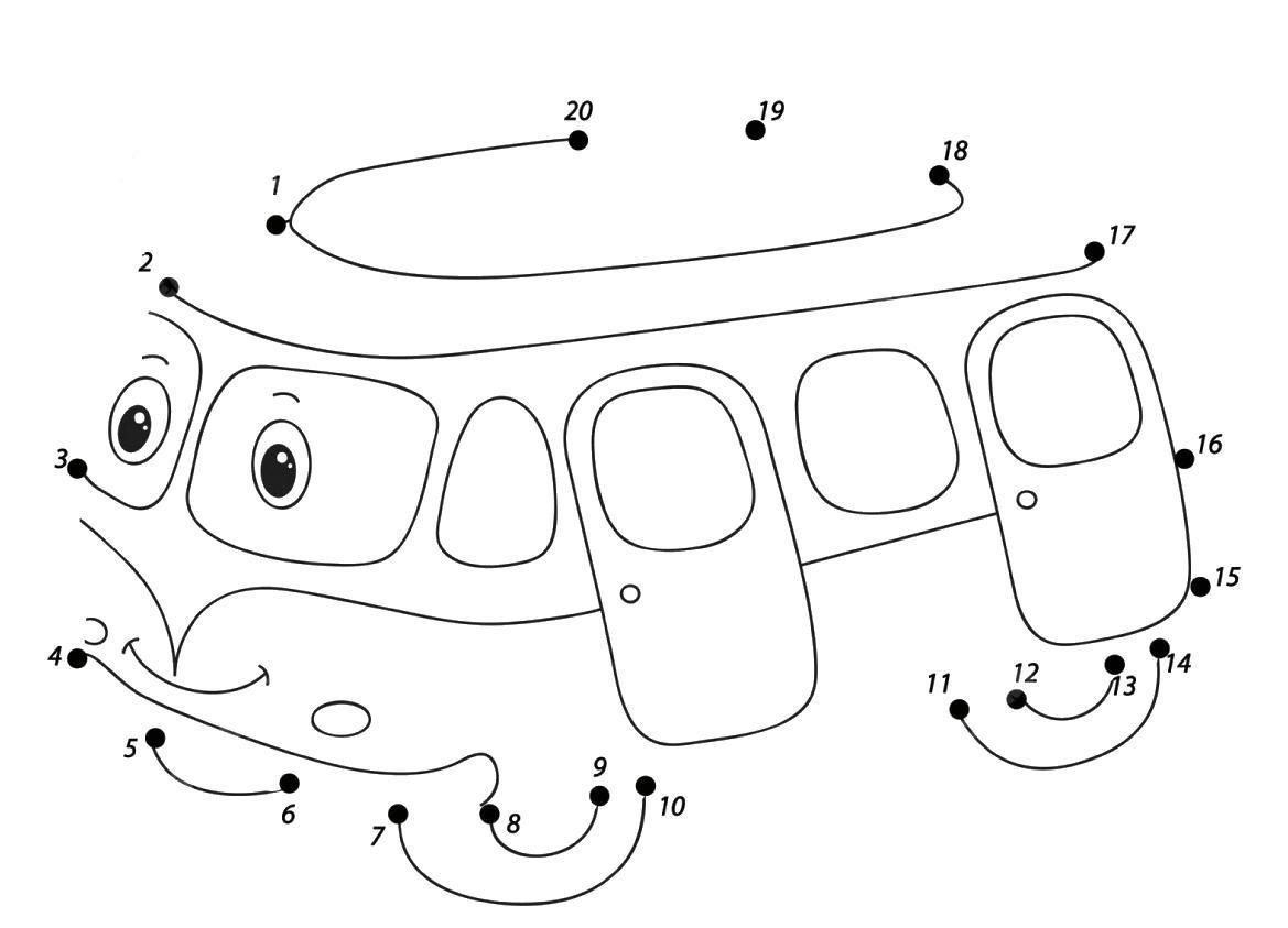 Соедини по точкам дом