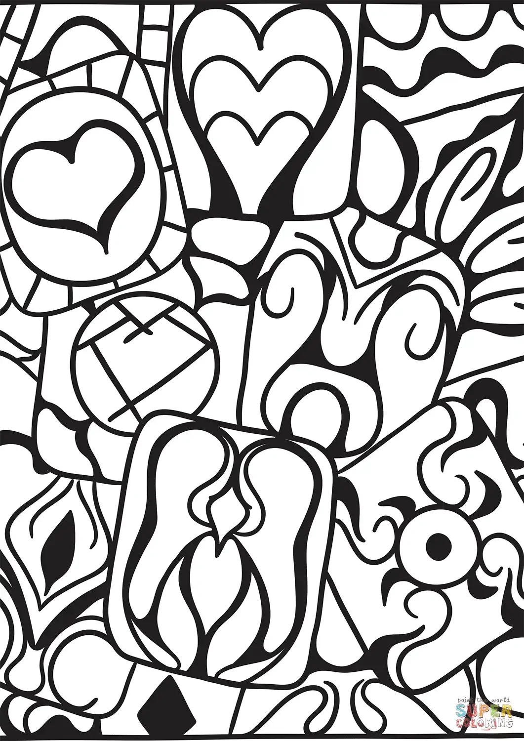 Абстракция для раскрашивания