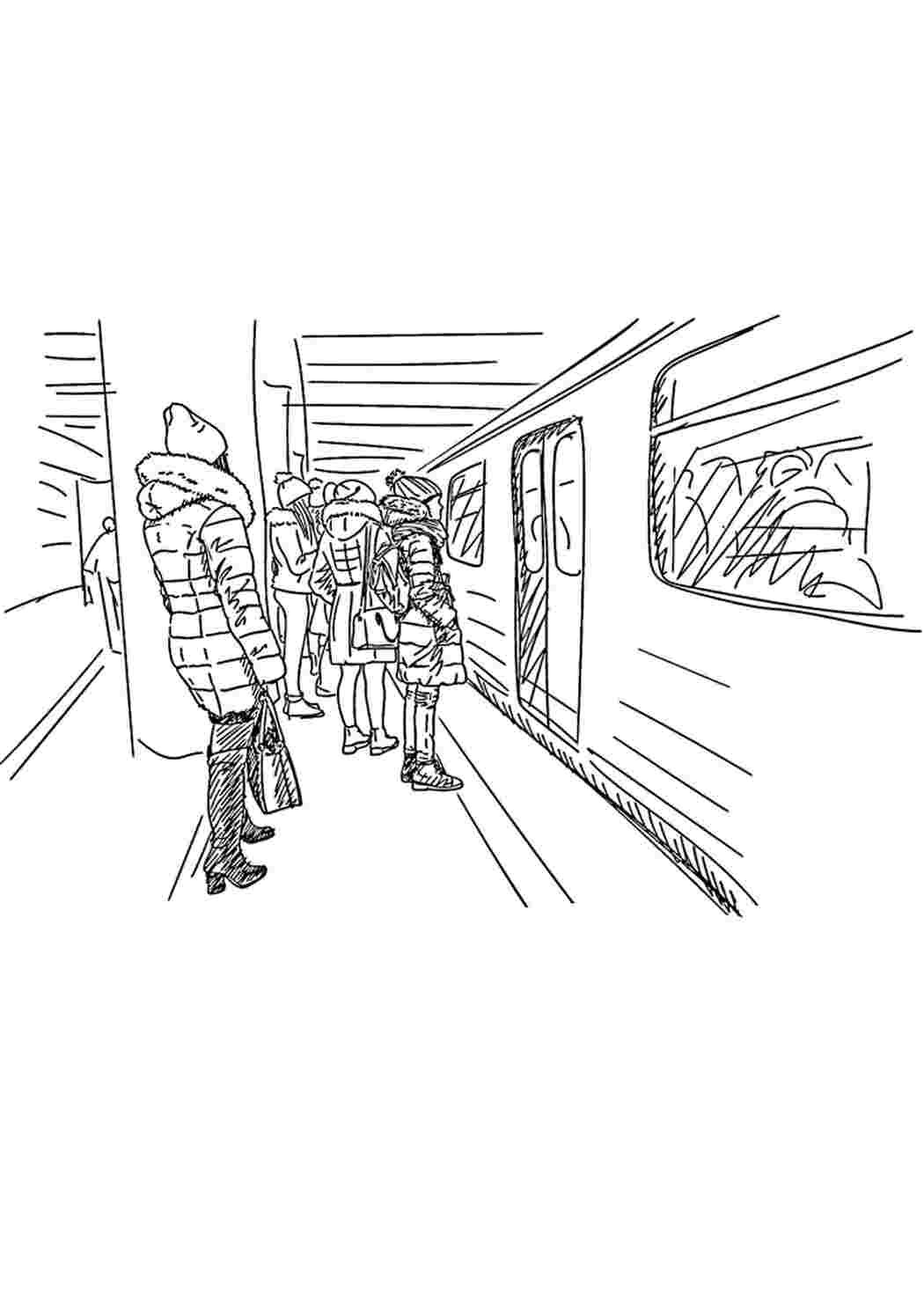 Метро карикатура