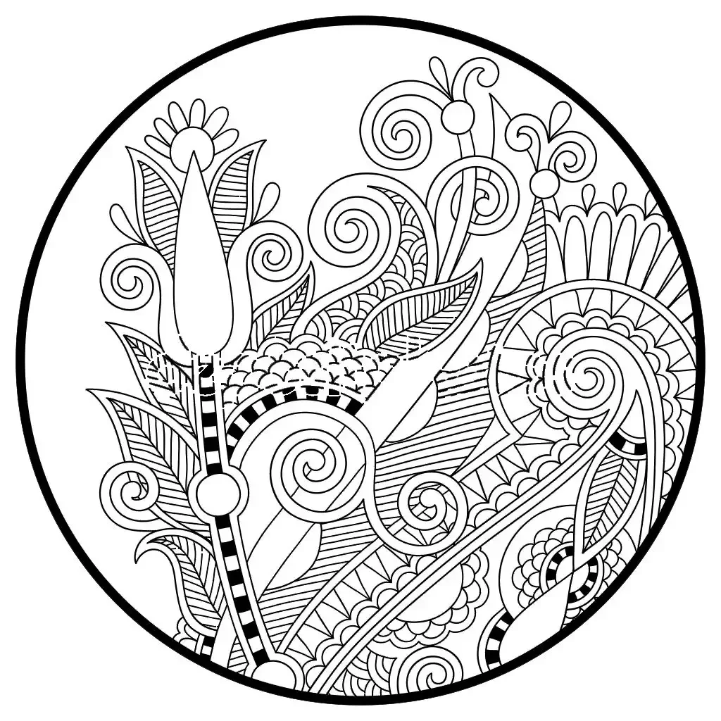 Лёгкая абстракция для раскрашивания