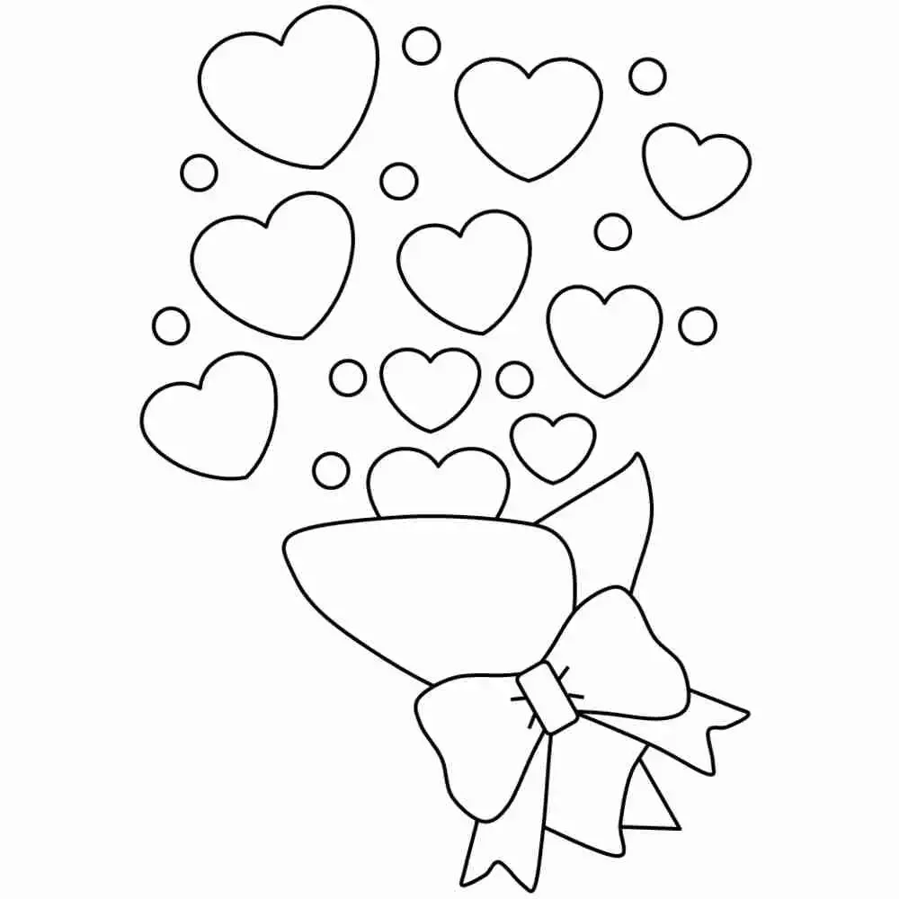 Раскраска сердечко