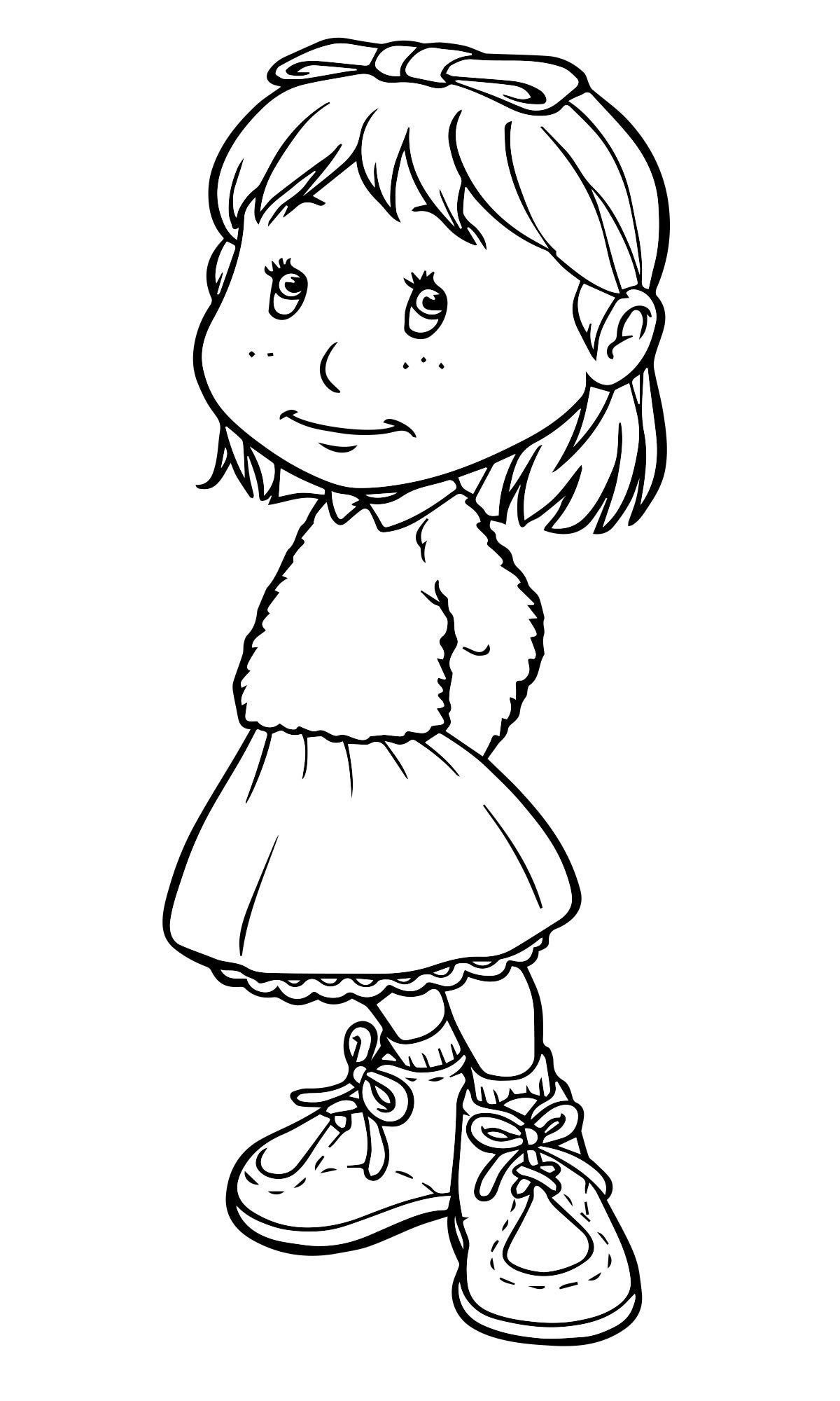 Грустный ребенок раскраска