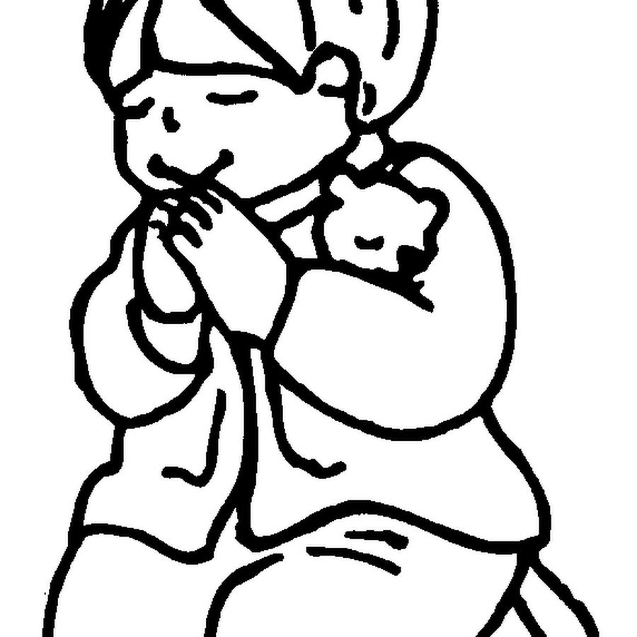 Раскраска грустное личико