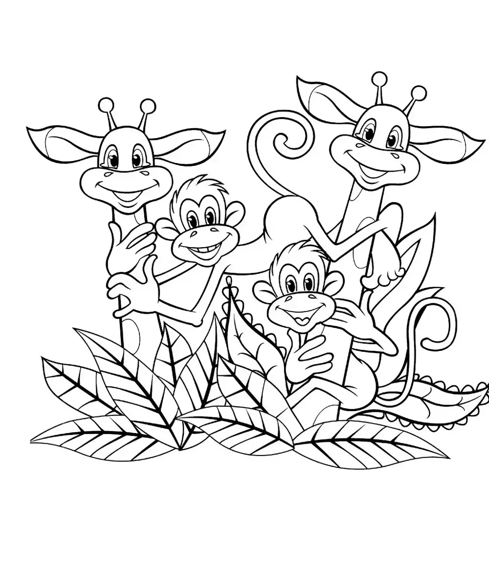 Остров раскраска