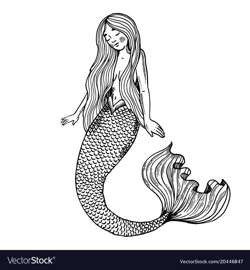 Раскраски для девочек русалки красивые