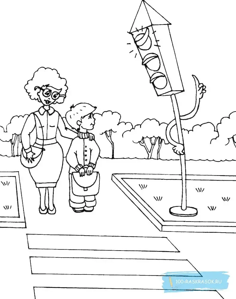 Шофер раскраска для детей