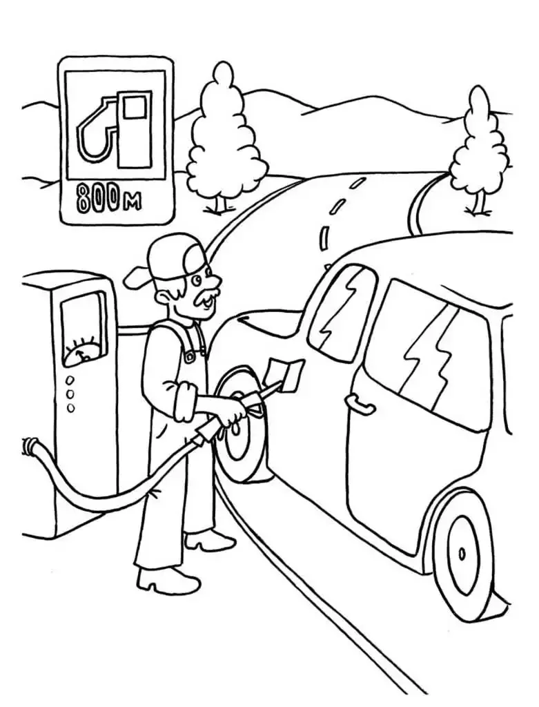 Раскраски для детей ПДД для дошкольников