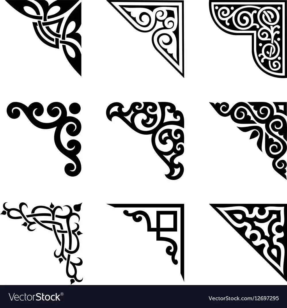 Трафарет уголок