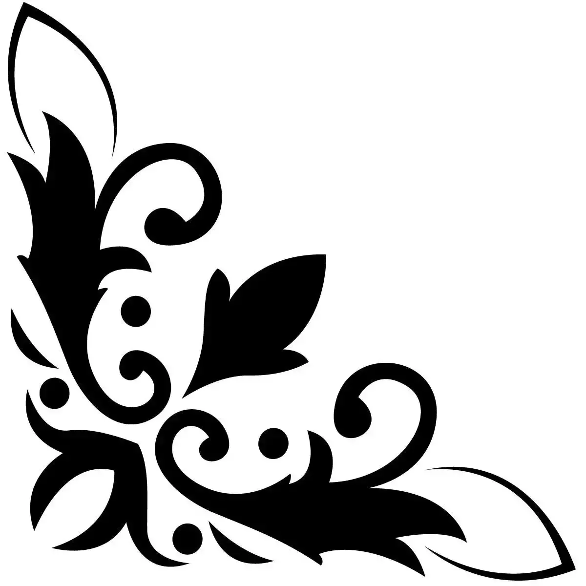 Узоры угловые простые