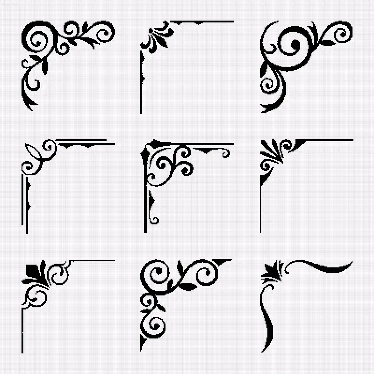 Трафарет угловой