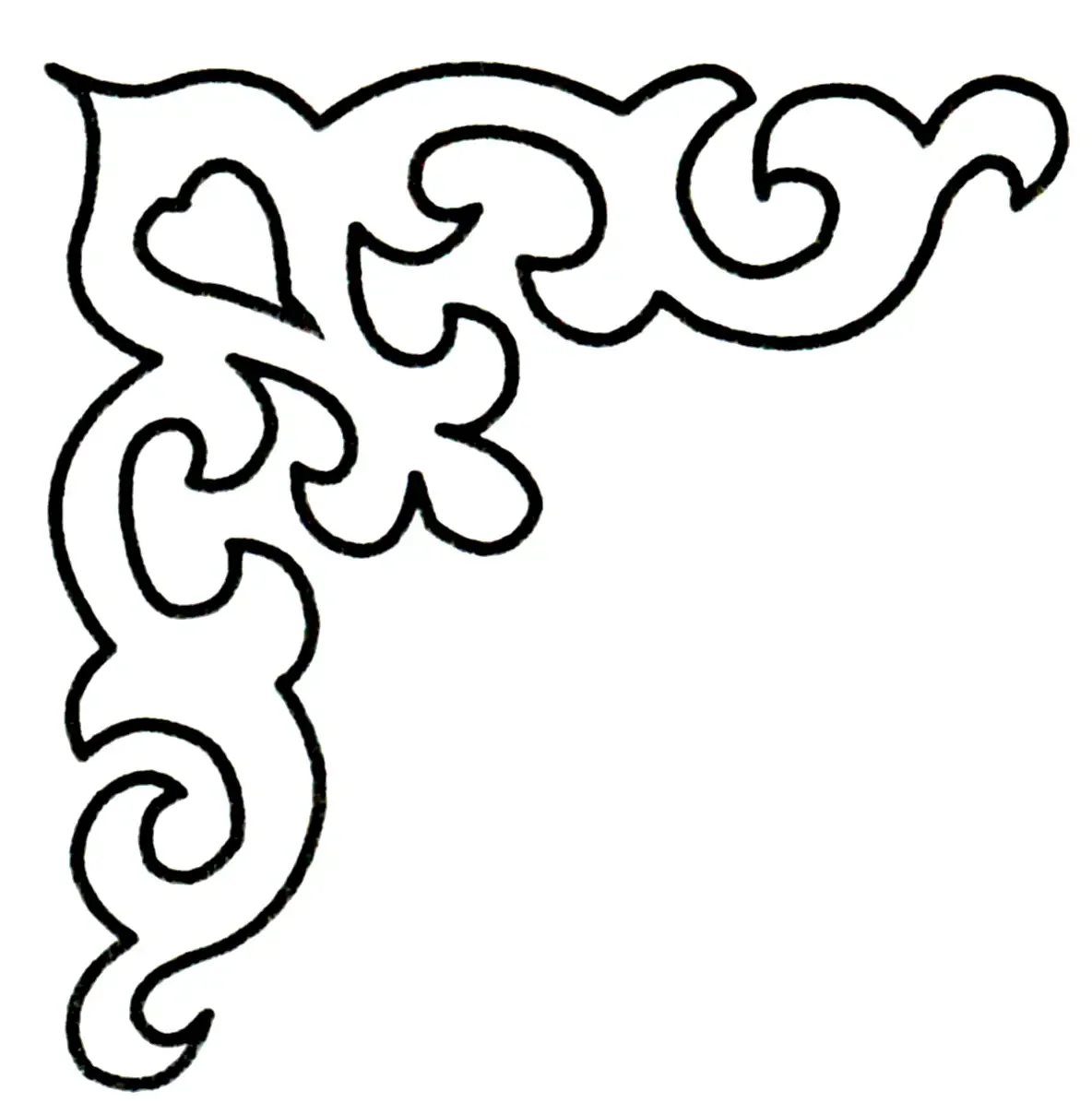 Трафарет угловой