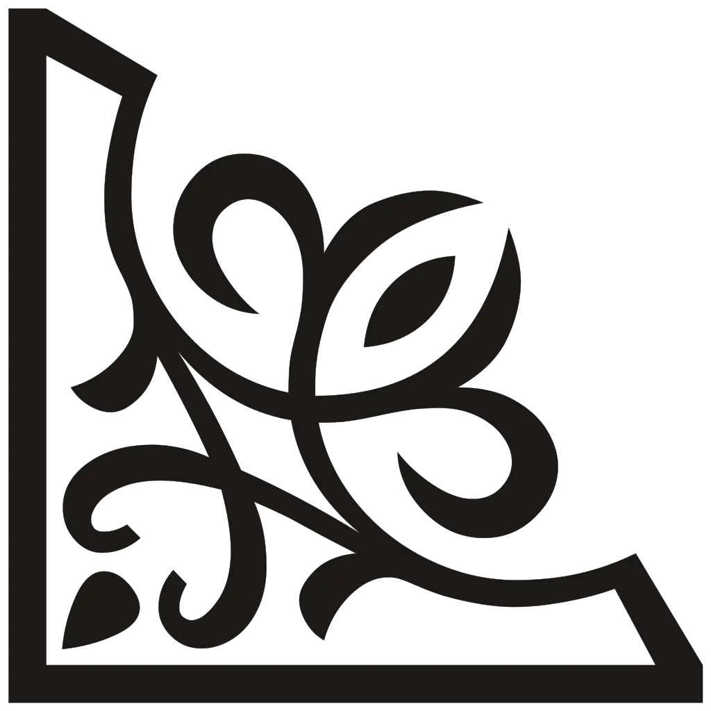 Трафарет уголок