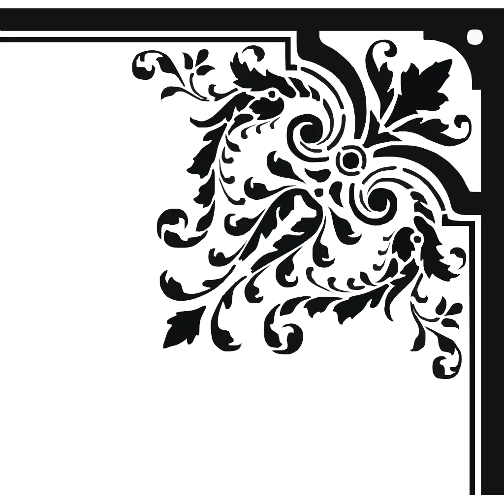 Трафарет уголок