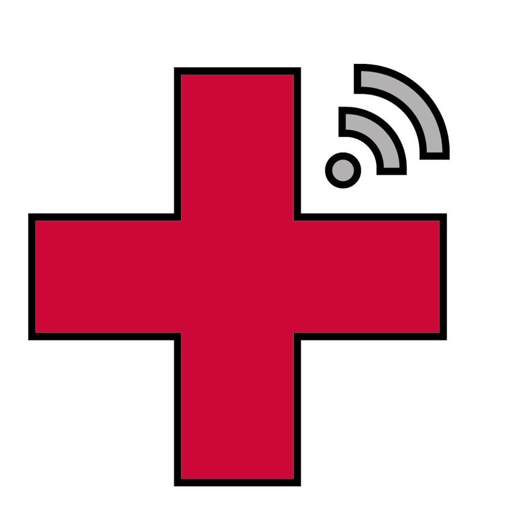 Красный крест нарисованный