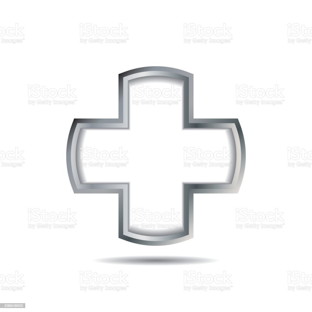 Трафарет крест медицинский