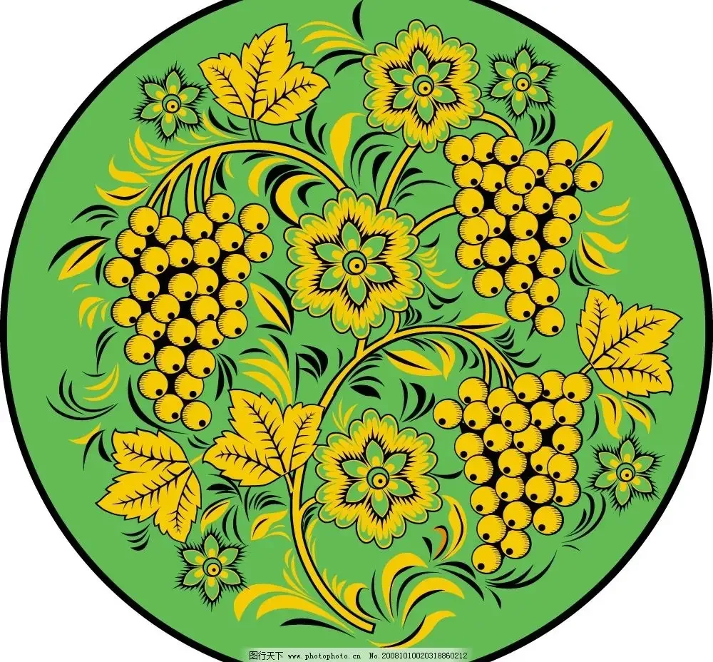 Хохлома рисунок карандашом