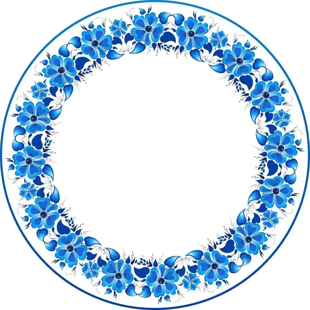 Рамка в стиле Гжель