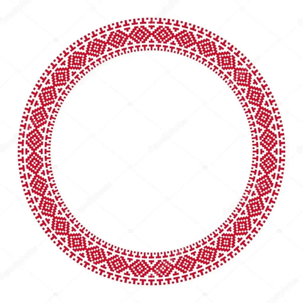 Белорусский орнамент круглый