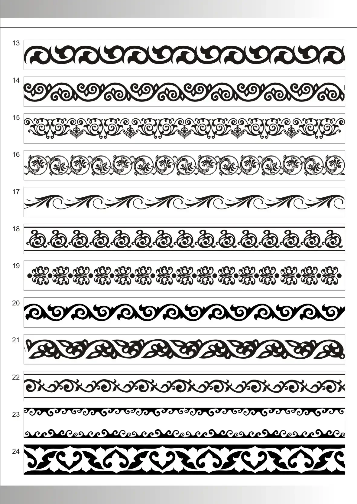 Бордюрный орнамент