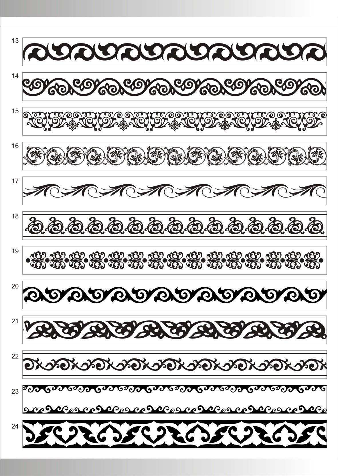 Черно белая раскраска бордюров