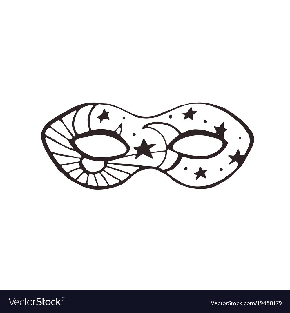 Маскарадные маски для срисовки