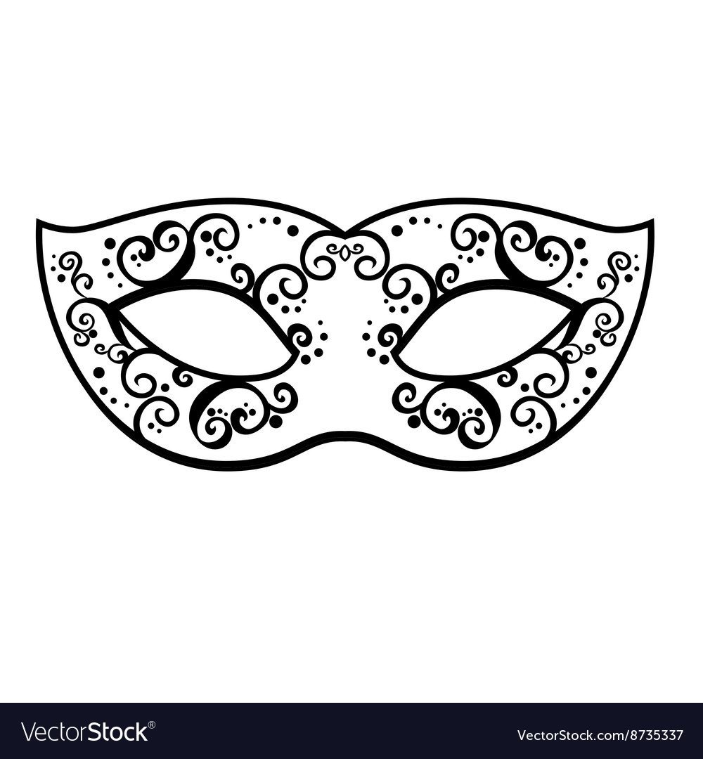 Трафарет для маска для бала маскарада