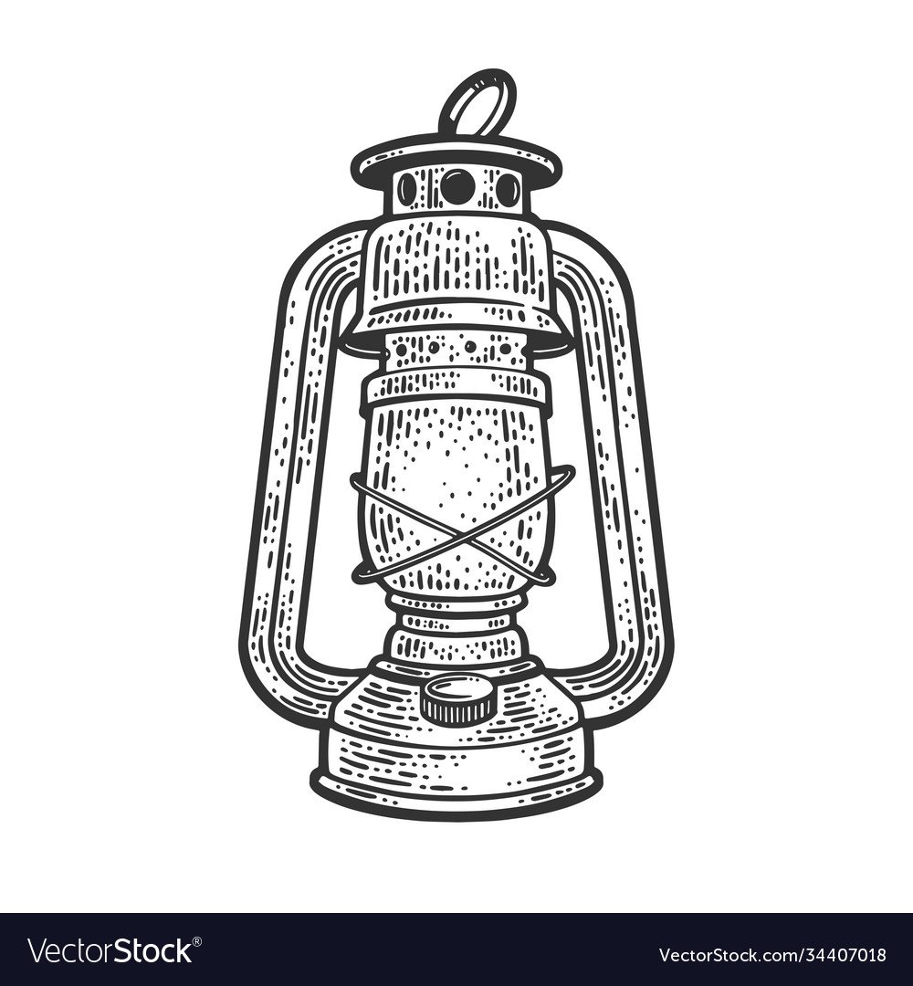 Рисование керосиновой лампы