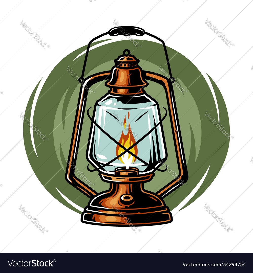 Керосиновая лампа карандашом