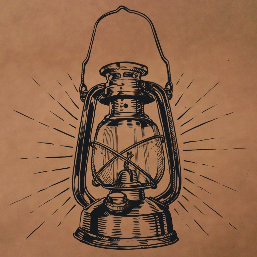 Керосиновая лампа раскраска