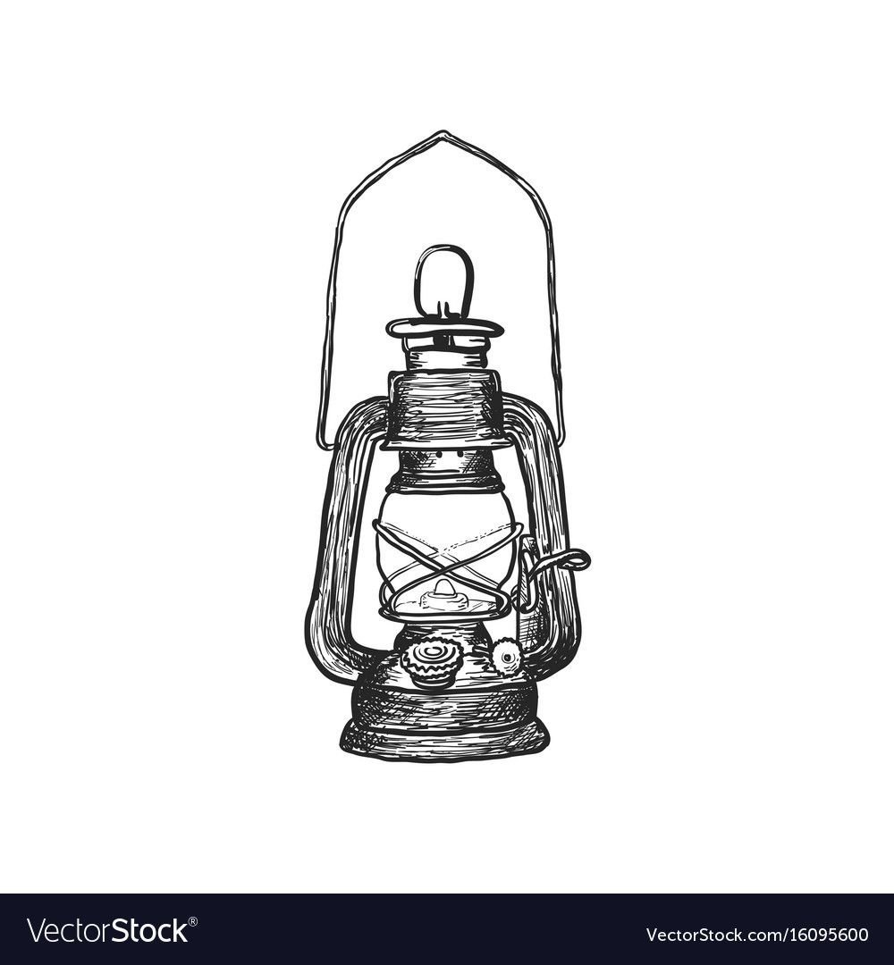 Керосиновая лампа эскиз