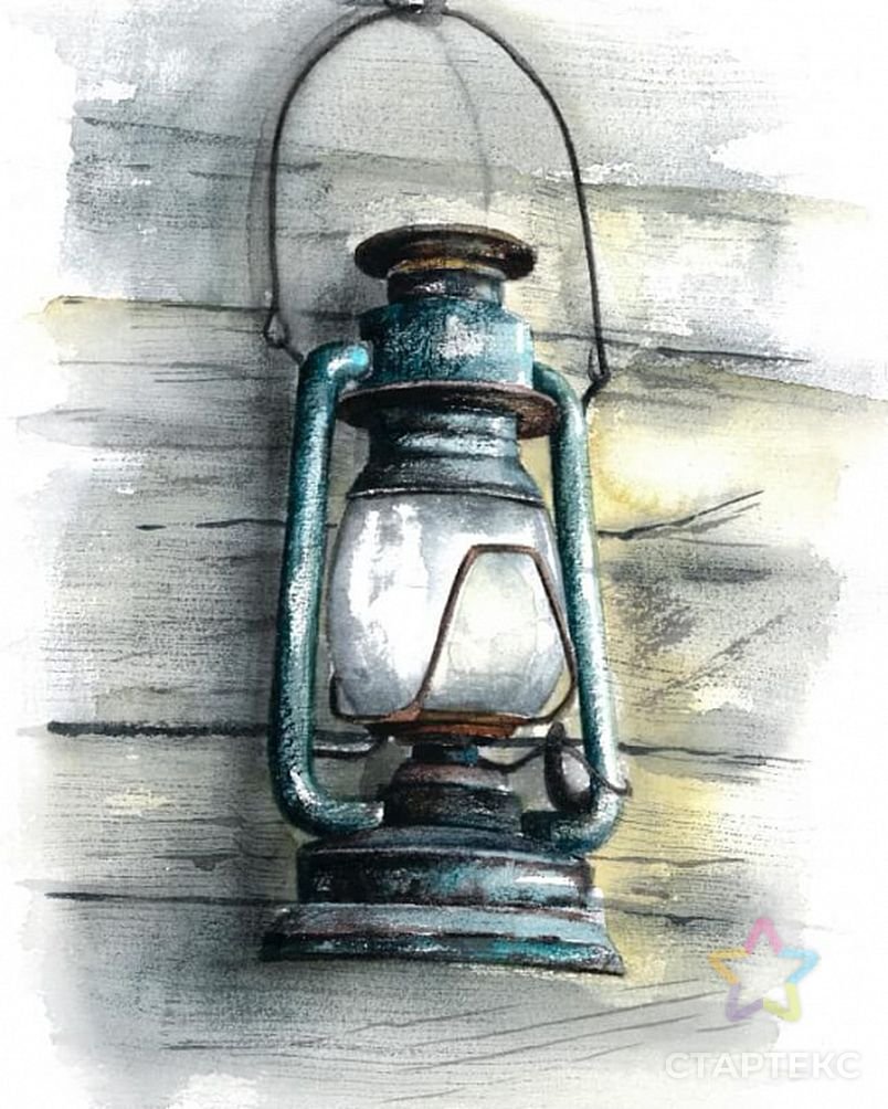 Керосиновая лампа раскраска