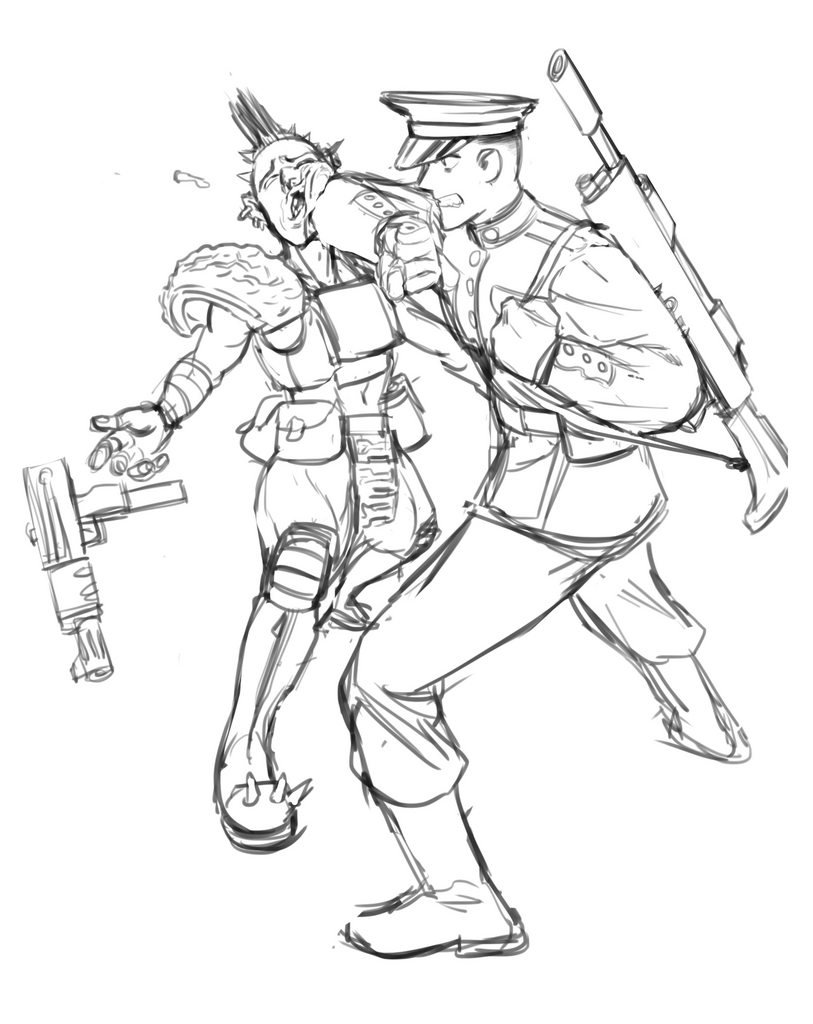 Гвардейцы раскраски