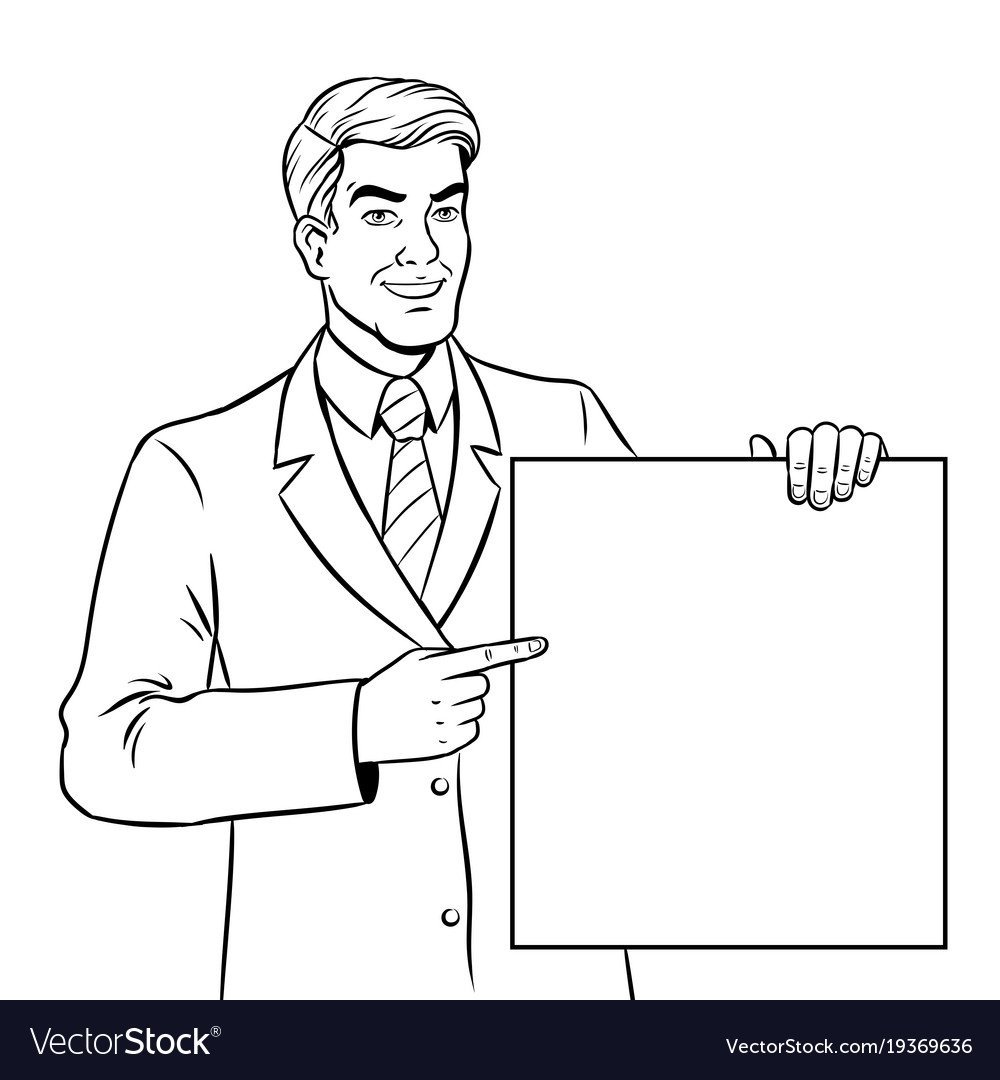 Предприниматель раскраска