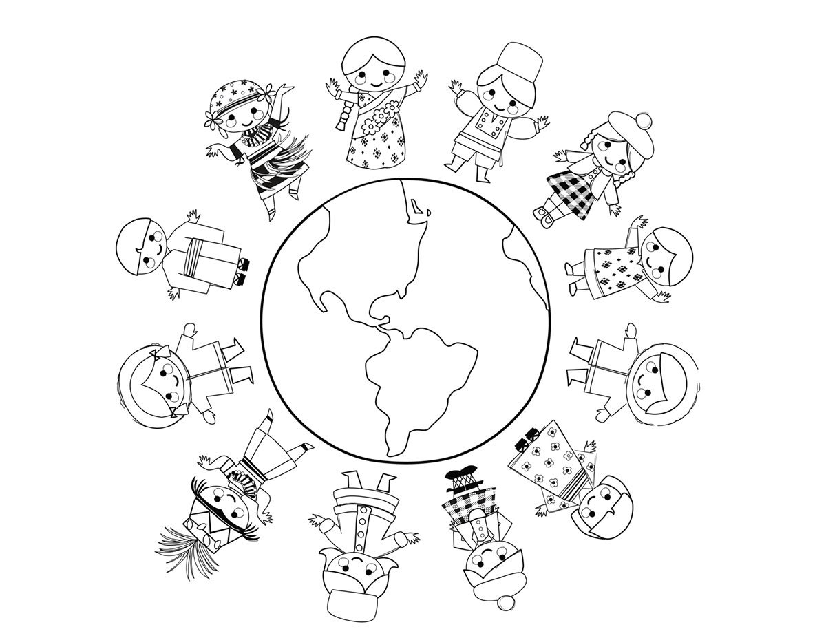 Радуга раскраска для детей