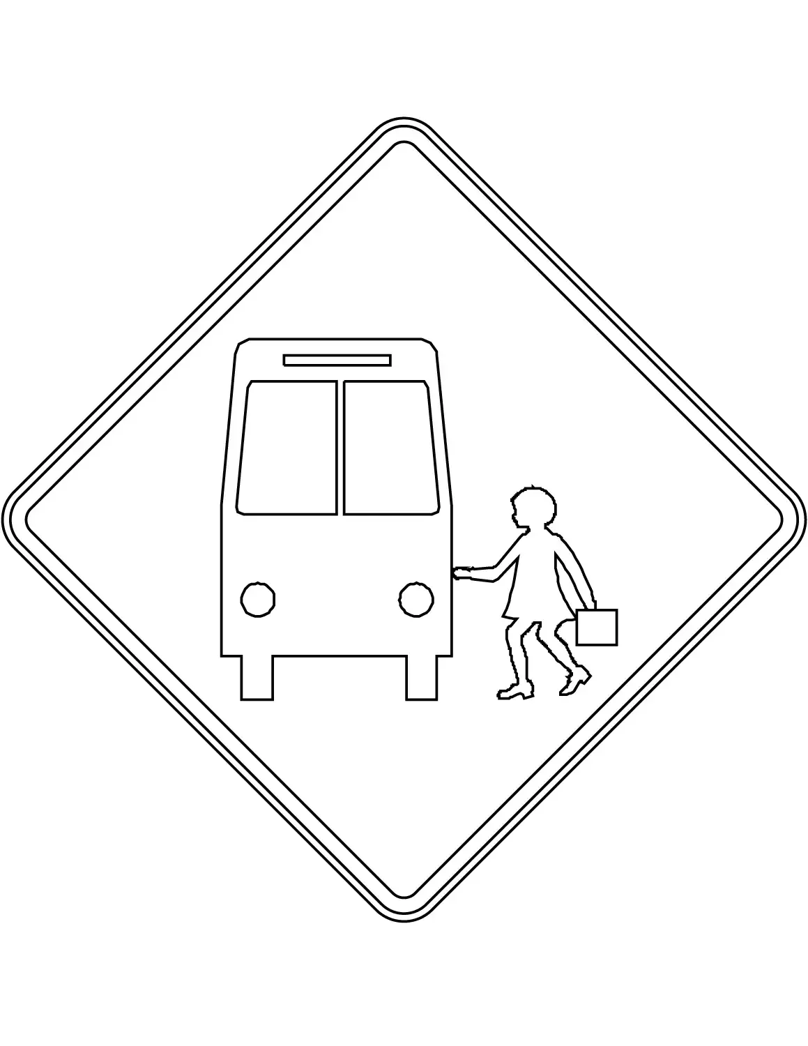 Дорожные знаки раскраска