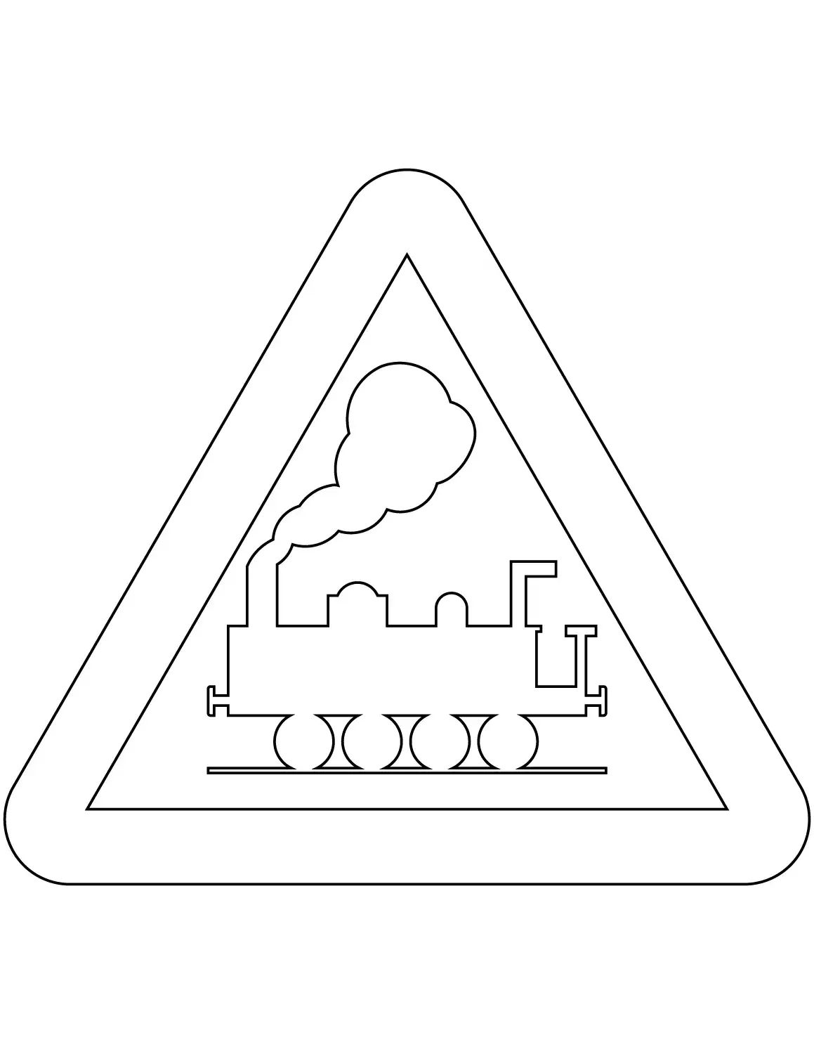 Железнодорожные знаки раскраска