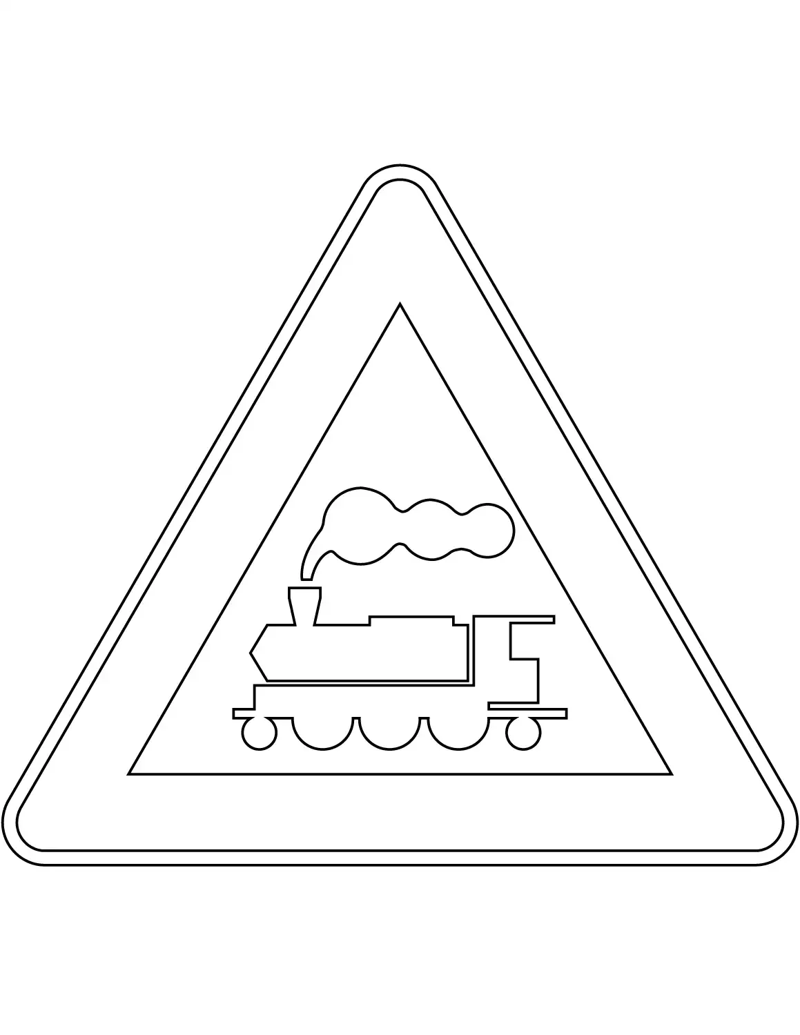 Дорожные знаки трафарет