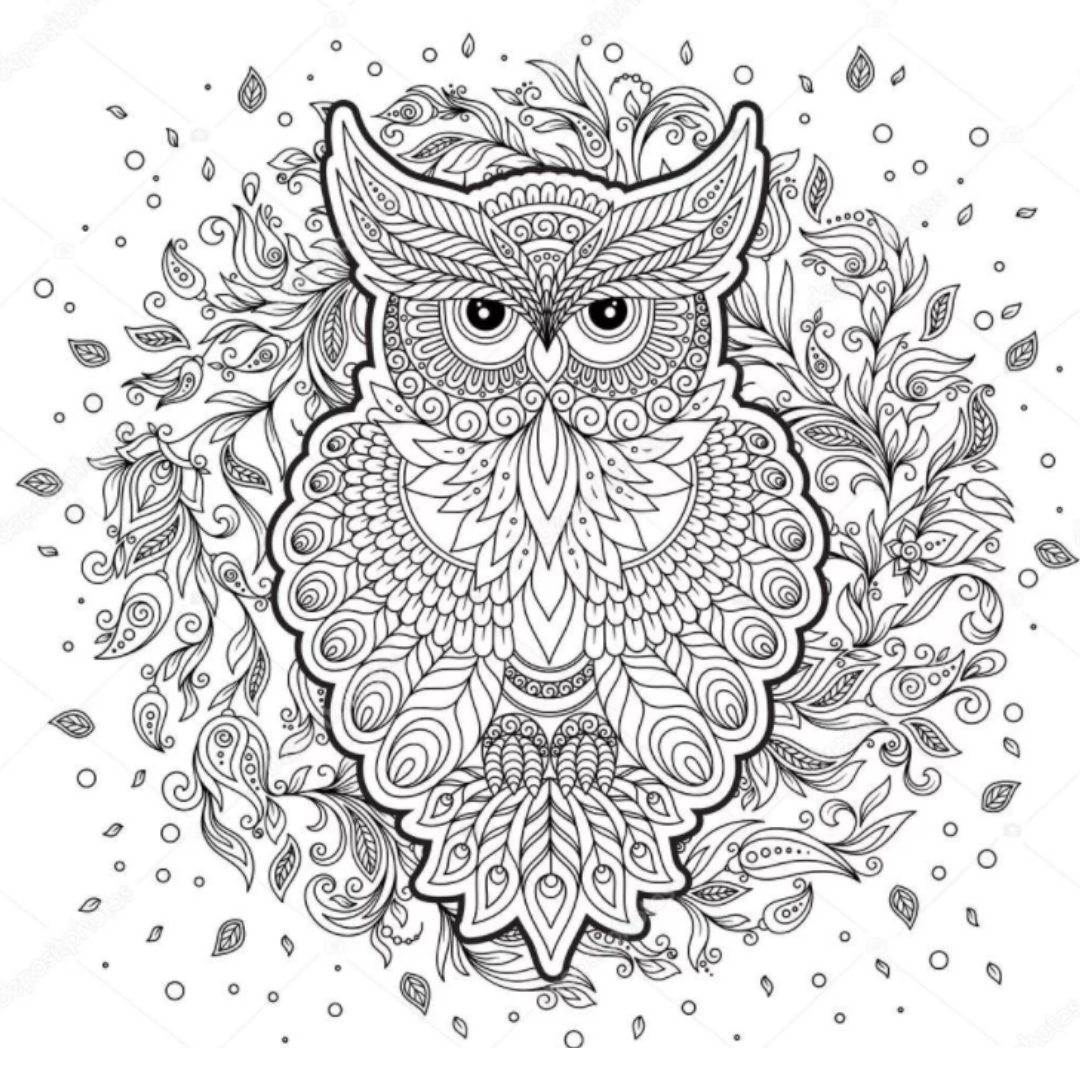 Мандалы для взрослых Совы