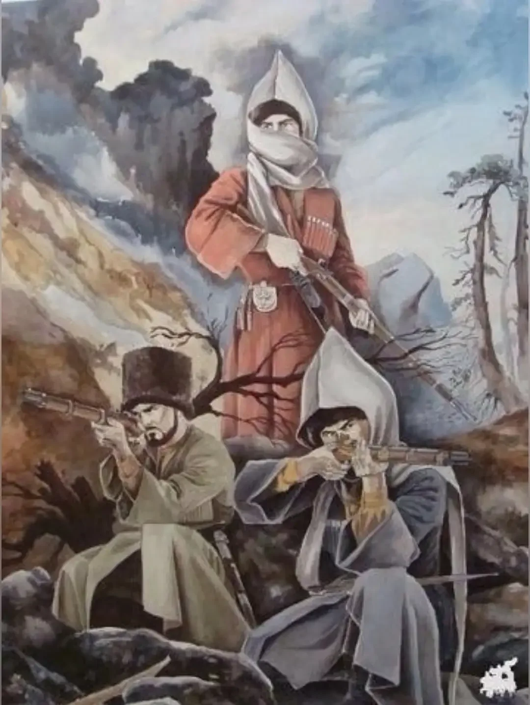 Джигит рисунок