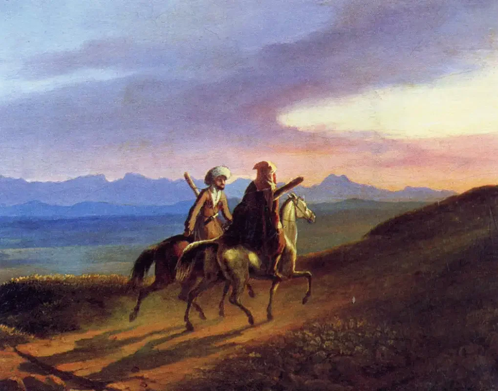 Борис Щербаков "Пушкин в Михайловском" 1969