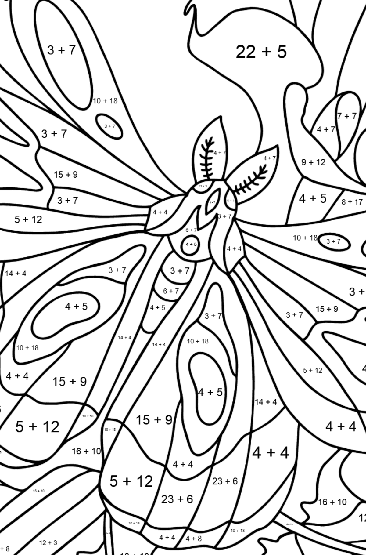 Детские математические раскраски