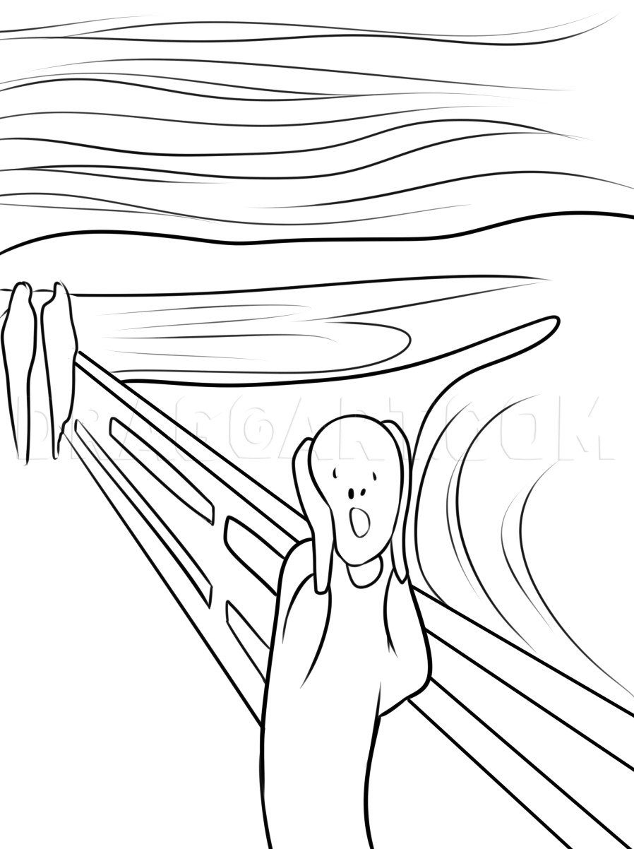 Мунк крик контуры