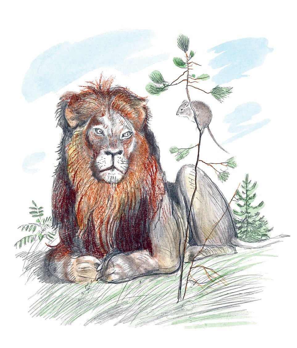 Басня л н Толстого Лев и мышь