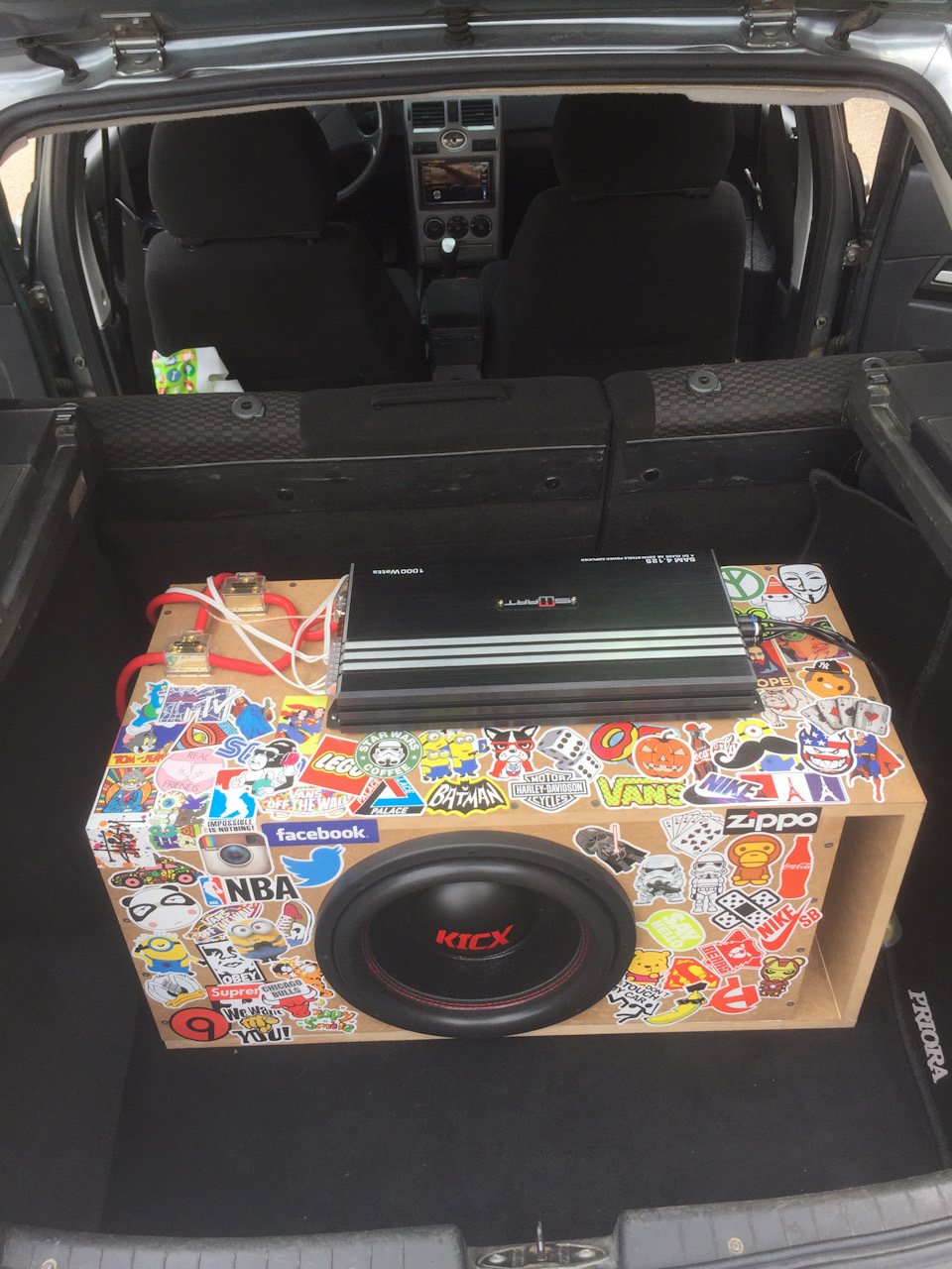 Раскраска короба для сабвуфера