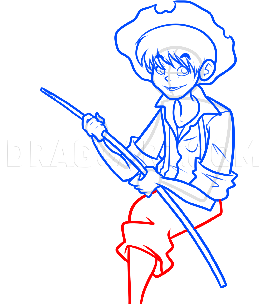 Схема рисования Тома Сойера для детей